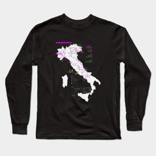 Recorrido Giro Ditalia 2024 Long Sleeve T-Shirt